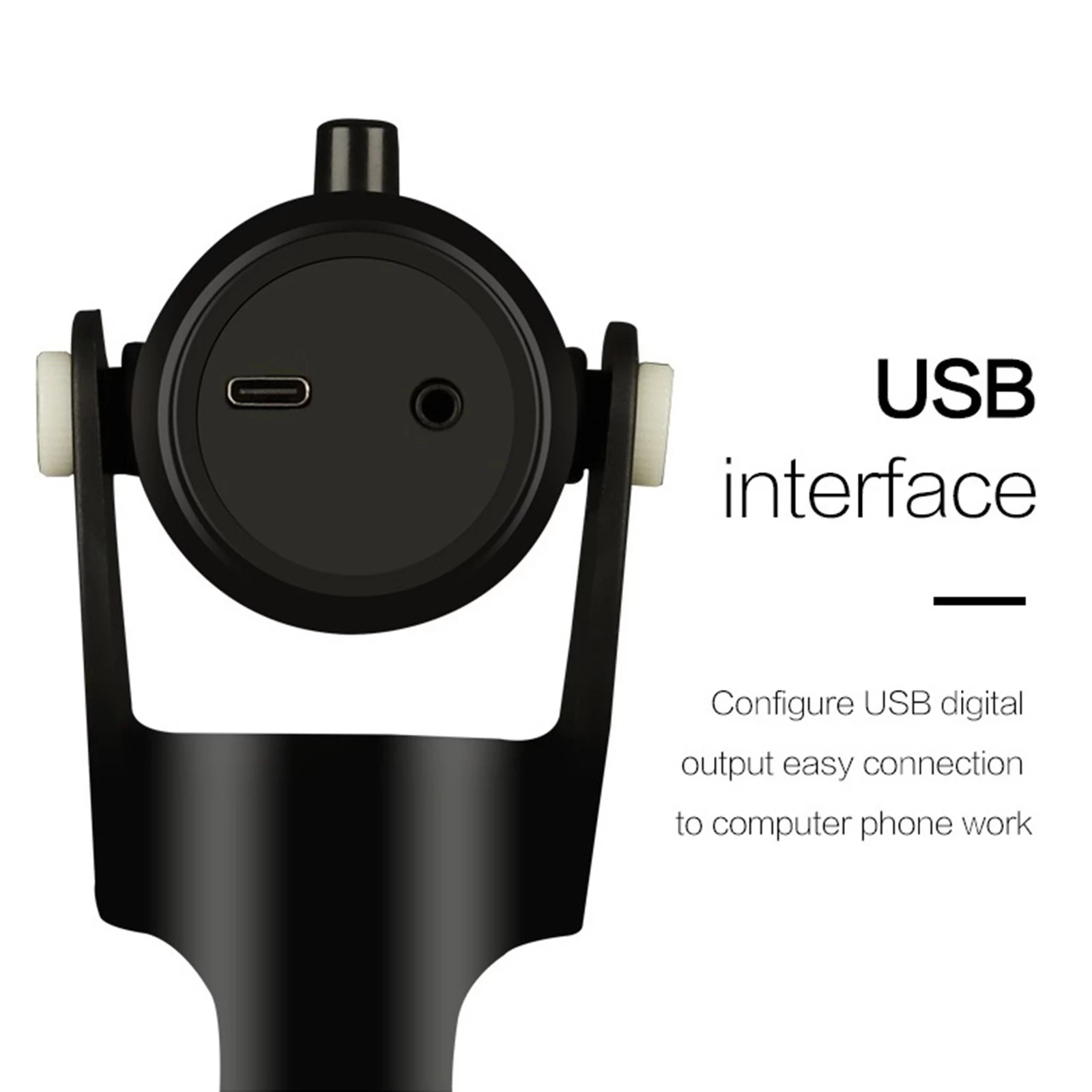 USB Computer Microphone with Noise Cancelling and Mute Button