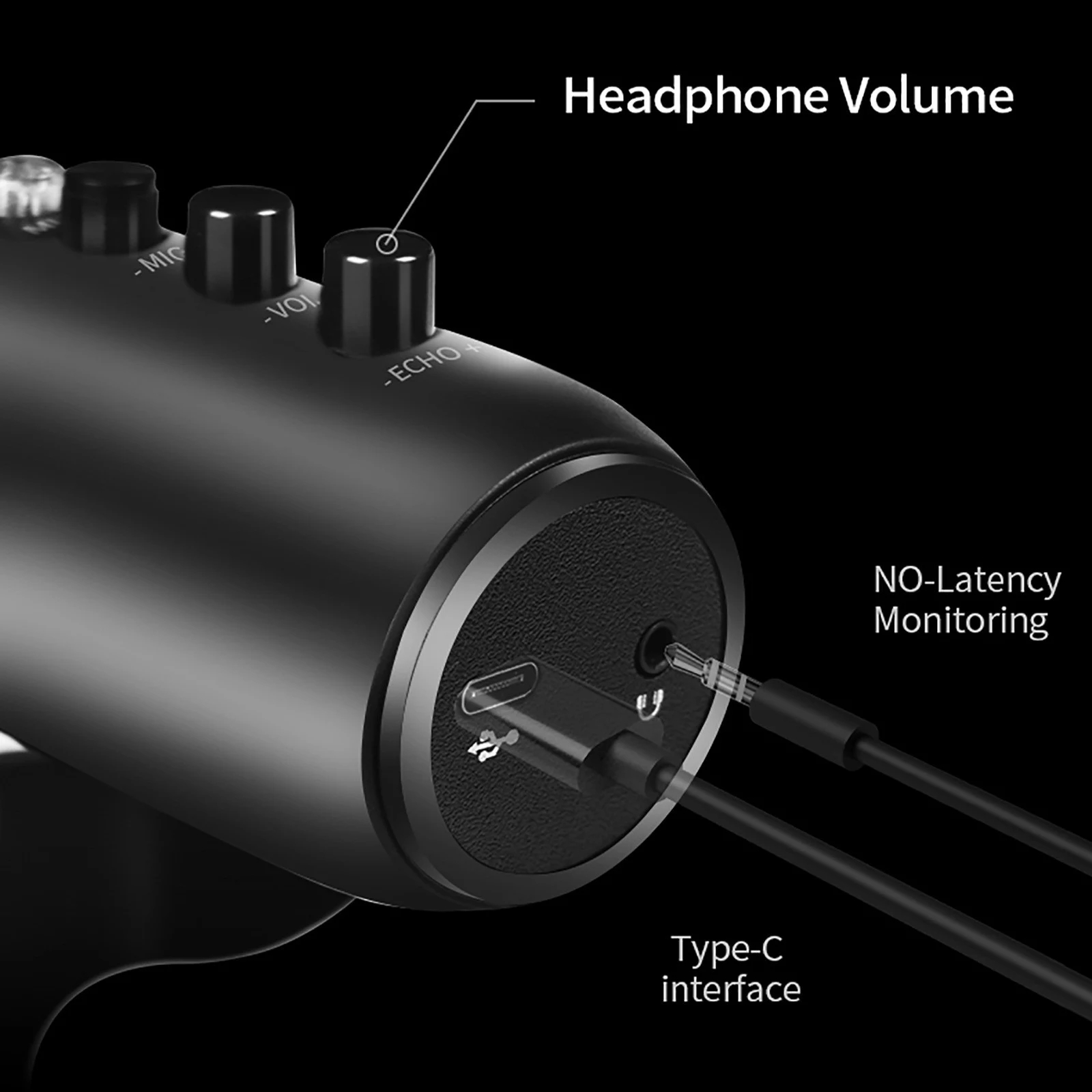 USB Computer Microphone with Noise Cancelling and Mute Button